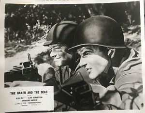 THE NAKED & THE DEAD - ALDO RAY CLIFF ROBERTSON 8X10” LOBBY CARD SET 1958