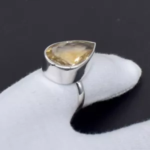 Anello pietre preziose assortite argento sterling 925 massiccio regalo anniversario per lei - Foto 1 di 31