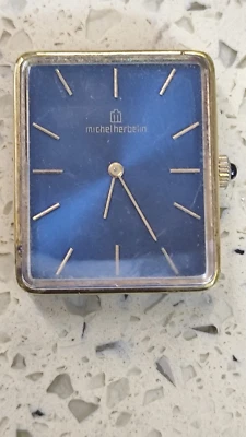 RELOJ MICHEL HERBELIN cal 375 cuerda chapado en oro Francia no funciona buen equilibrio Foto 1 de 4