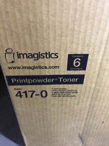 Neu 6er Pack Imagistics C235 C285 C355 C420 C500 schwarz Printpowder Toner 417-0 - Bild 1 von 3