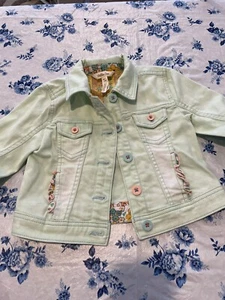 Matilda Jane polka dot party green denim jacket 6 READ - Picture 1 of 11
