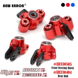 AR330505 Steering Blocks AR330404 Rear Hub For Arrma 6S Kraton Notorious Outcast - Picture 1 of 32
