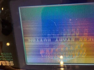 SEGA "BLUE" Game Gear video System, Includes World Series + Pro Baseball Games - Picture 1 of 9