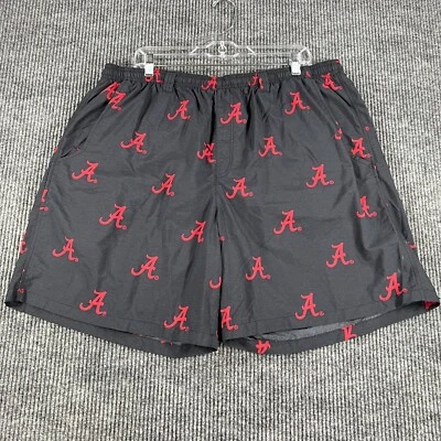 Alabama Crimson Tide Swim Trunks Shorts Mens 2XL XXL Columbia Black Geometric - Image 1 of 4