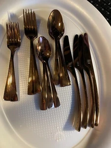 ZWILLING J.A. Henckels Vitale Stainless Steel Flatware - Set of 20 BRONZE NEW - Picture 1 of 5
