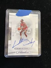 📈 CHARLES OAKLEY AUTO /25 📈 2019-20 FLAWLESS LEGENDARY SCRIPTS SIGNATURE BULLS