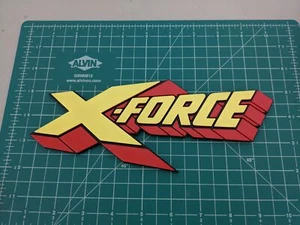 X-FORCE Impreso 3D Pantalla Logotipo Montaje Pared Color - Imagen 1 de 3