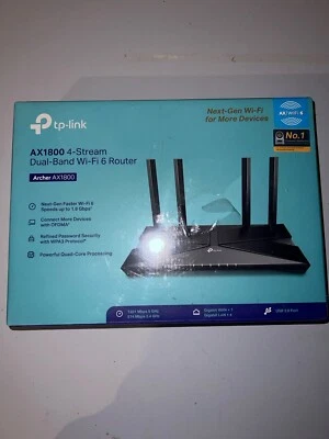 TP LINK AX1800 4-stream Dual Band WiFi 6 Router - Image 1 of 4