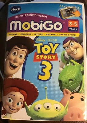 V-Tech MobiGo Game DISNEY PIXAR TOY STORY Letters Shapes Counting rhyme matching - Image 1 of 4