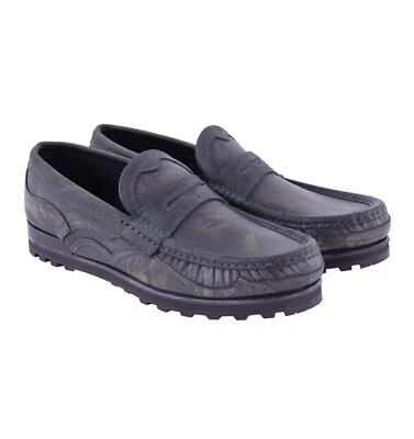 Dolce & Gabbana Flores Mocasín Zapatos Génova Caqui Verde 41 EE. UU. 8 04617 Foto 1 de 4