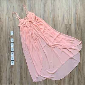 Victoria’s Secret Gold Label Maxi-Dessouskleid pfirsichfarben/rosa – Größe Small - Bild 1 von 9