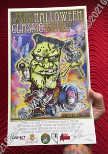 DISC GOLF ART - HALLOWEEN CLASSIC -LTD ED SIGNED & NUMBERED LITHOGRAPH- SICK! - Picture 1 of 1