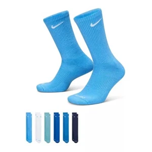 Nike Men's 6-pack Everyday Plus Cushion Crew Training Socks MEN 8-12 WMN 10-13 - Picture 1 of 5