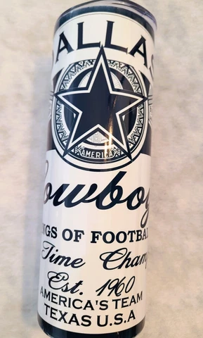 DALLAS COWBOYS KINGS OF FOOTBALL 20oz. Stainless Steel Tumbler Cover