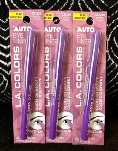 3pk LA COLORS LAVENDER CROWN PURPLE C37250 PRECISE LINE TWIST-UP EYELINER PENCIL - Picture 1 of 4