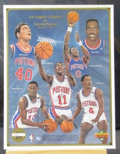 UPPER DECK 1991- 1992 LOS ANGELES CLIPPERS V DETROIT PISTONS LTD EDITION - Picture 1 of 1
