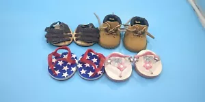 Build A Bear Stiefel und Sandale Set BABW 5 Paar Wanderschuhe Schuhe BABW - Bild 1 von 21