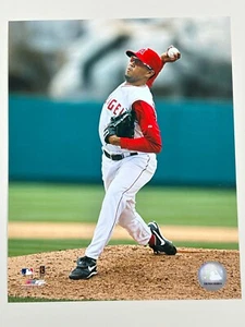 Archivo de fotos con licencia 8x10 de Francisco Rodríguez sin firmar Los Angeles Angels Mets B - Imagen 1 de 1