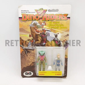 Vintage TYCO DINO RIDERS - 2-Pack Blister - Fang & Lahd GIG Italian MOC - Picture 1 of 2