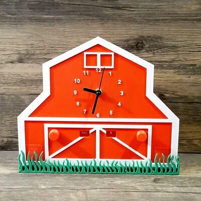 3D Printed Perpetual Calendar Clock Barn With Stand. Day Month Time Manual Dial - Image 1 of 4