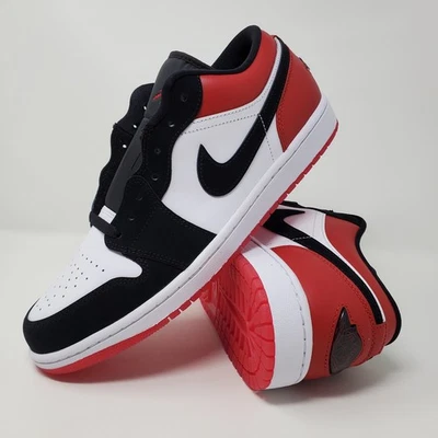 Nike Air Jordan 1 Low SE Shoes White Black Varsity Red IB8971-106 Mens Size 10 - Image 1 of 4