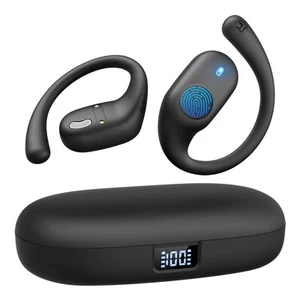 Open Ear Headphones, Bluetooth Headphones 5.3 Sports with Smart Digital Displ... - Picture 1 of 7