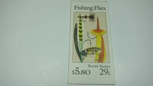 U.S. 1991 Fishing Flies Stamp Booklet. Scott # BK189 ( 20 of Scott # 2545-2549) - Picture 1 of 2