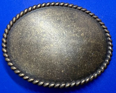 Hebilla de cinturón de color latón reutilizable para tu artesanía o proyecto con borde grueso Foto 1 de 4