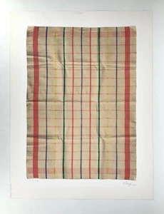 *GRAFIK KONRAD LUEG FISCHER GESCHIRRTUCH 1967 SIEBDRUCK POP ART - Bild 1 von 19