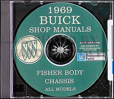 1969 Buick CD Tienda Y Cuerpo Manual GS Skylark Especial Riviera Electra Lesabre - Imagen 1 de 3