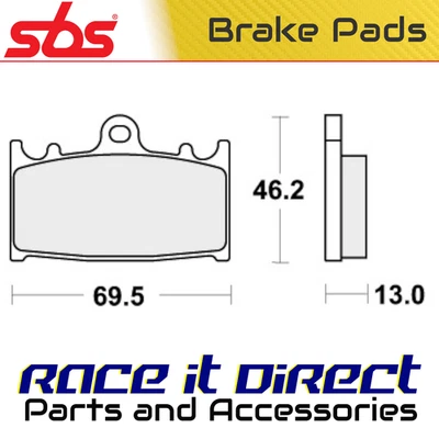 Pastillas de freno para SUZUKI VL 1500 INTRUDER LC 2002-2003 trasero orgánico Street SBS Foto 1 de 4