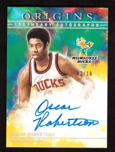 2021-22 Panini Origins Oscar Robertson Legendary Autographs Auto Gold 02/10 - Picture 1 of 2