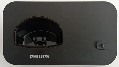 Philips D200 Ladestation Ladeschale mit Anrufbeantworter schwarz - Bild 1 von 3