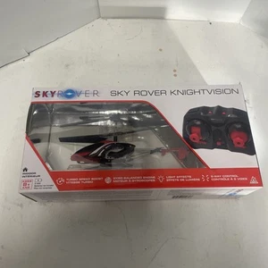 Sky Rover KnightVision Remote Control Indoor Helicopter with LED Lights Red NEW - Picture 1 of 5