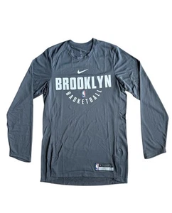Nike NBA Brooklyn Nets Baloncesto Hombres Pequeño Jugador Emitido Prejuego Camiseta de Tiro - Imagen 1 de 14