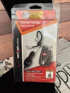 Vintage Verizon Wireless Head set/custodia in pelle telefono lg vx5200 - Foto 1 di 2