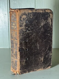 Antique Leather Bound Catholic Missel Vesperal Prayer Book Latin French 1922 - Picture 1 of 9