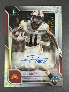 Bowman Chrome U 2025 - Javon Tracy #BCA-JTR - 1er refractor Bowman automático/299 - Imagen 1 de 2