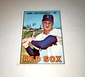 1967 Topps Baseballkarte #355 Carl Yastrzemski Boston Red Sox 1. Wahlgang HOF - Bild 1 von 8
