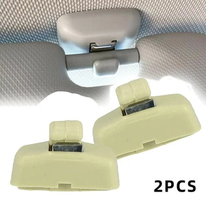 Useful Sun Visor Bracket Clip Sun Visor ABS Accessories Anti-wear Beige - Picture 1 of 9