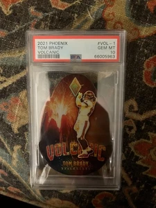 Tom Brady 2021 Panini Phoenix VOLCANIC SSP PSA 10 gemas como nuevo - Imagen 1 de 2