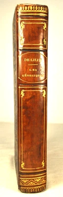 VIRGILE DELILLE GEORGIQUES BLEUET AN 2 DIDOT JEUNE GRAVURES RELIURE POSTERIEURE - Photo 1/4