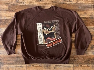 Vintage 1992 Cleveland Browns Taz Crewneck Sweatshirt Artex Men’s XL - Picture 1 of 8
