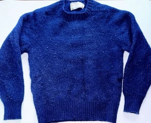 Suéter De Colección Pura Lana Nueva Alan Paine Azul Marino Cuello Redondo Talla 40 - Imagen 1 de 12