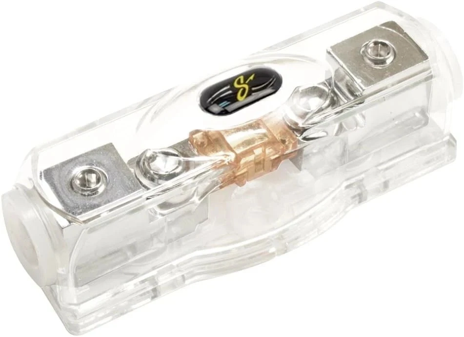 Stinger SHD801 HPM Series Inline MIDI Fuse Holder Silver 4 or 8 Gauge In Out - Image 1 of 1
