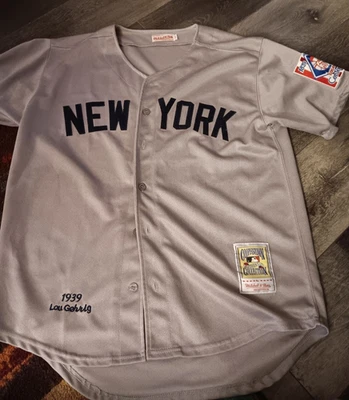 LOU GEHRIG Mitchell and Ness Size 48 Cooperstown Collection - Image 1 of 4