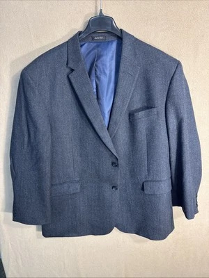 Jean Paul Germain 52R Extra Slim Azul Negro Lana Espiga 2 Botones Foto 1 de 4