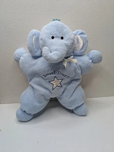 Kids Preferred Blue Sweet Dreams Elephant Embroidered Star Plush Lovey 2003 Y2K - Picture 1 of 10