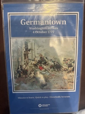 Decision Games Mini Wargame Germantown Washington Strikes 1777 New Unpunched - Image 1 of 4
