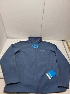 Columbia Kruser Ridge Damen-Softshelljacke Größe Large blau durchgehender Reißverschluss neu mit Etikett - Bild 1 von 9